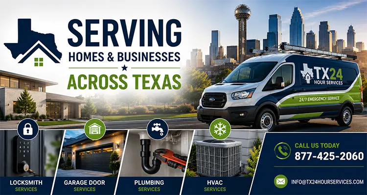 Complete Residential & Commercial Solutions with TX 24 Hour Home Services